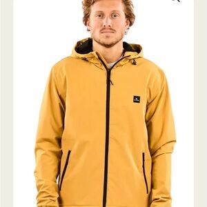 Rip Curl Men’s Hooded Jacket in Mustard